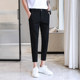 韩版 子男春秋季 裤 西裤 九分裤 男士 百搭长裤 潮流休闲小脚裤 痞帅修身