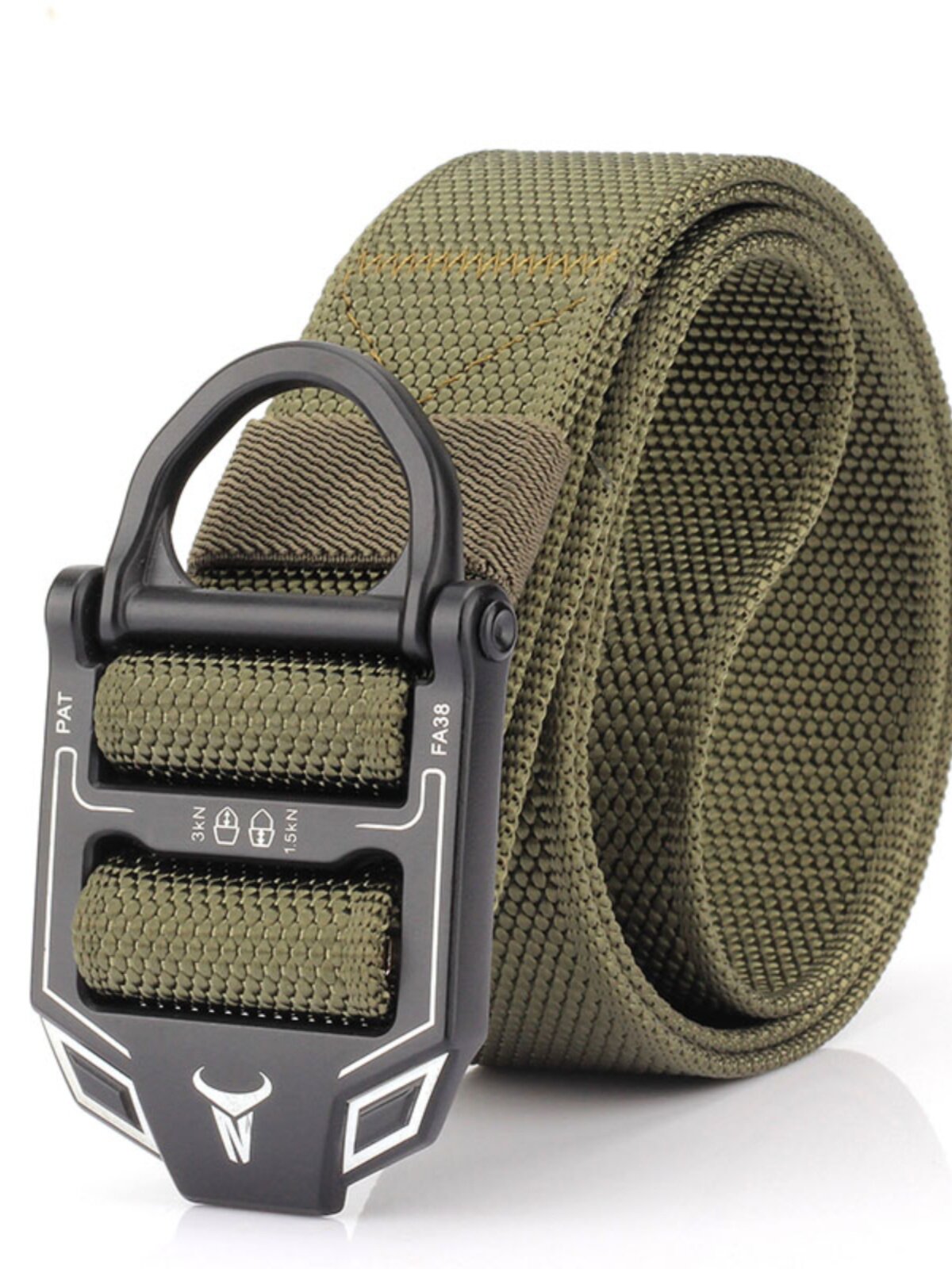 MULTIFUNCTIONAL TACTICAL RESCUE RAPPELLING BELT OUTDOOR TRAINING COMMUTING WEAR-RESISTANT NYLON BELT CASUAL MILITARY TRAINING QUICK UNLOCK