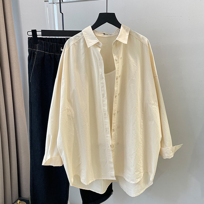 2-300斤大码法式慵懒风小众开衫衬衫女春秋宽松双排扣设计感外套,女装/女士精品,衬衫,淘宝优惠券,粉丝福利购,淘宝优惠卷