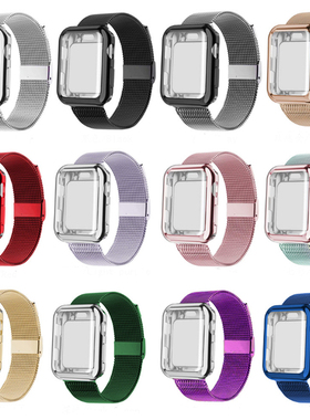 适用苹果applewatch8米兰磁金属扣式手表带iwatch87654321代SE