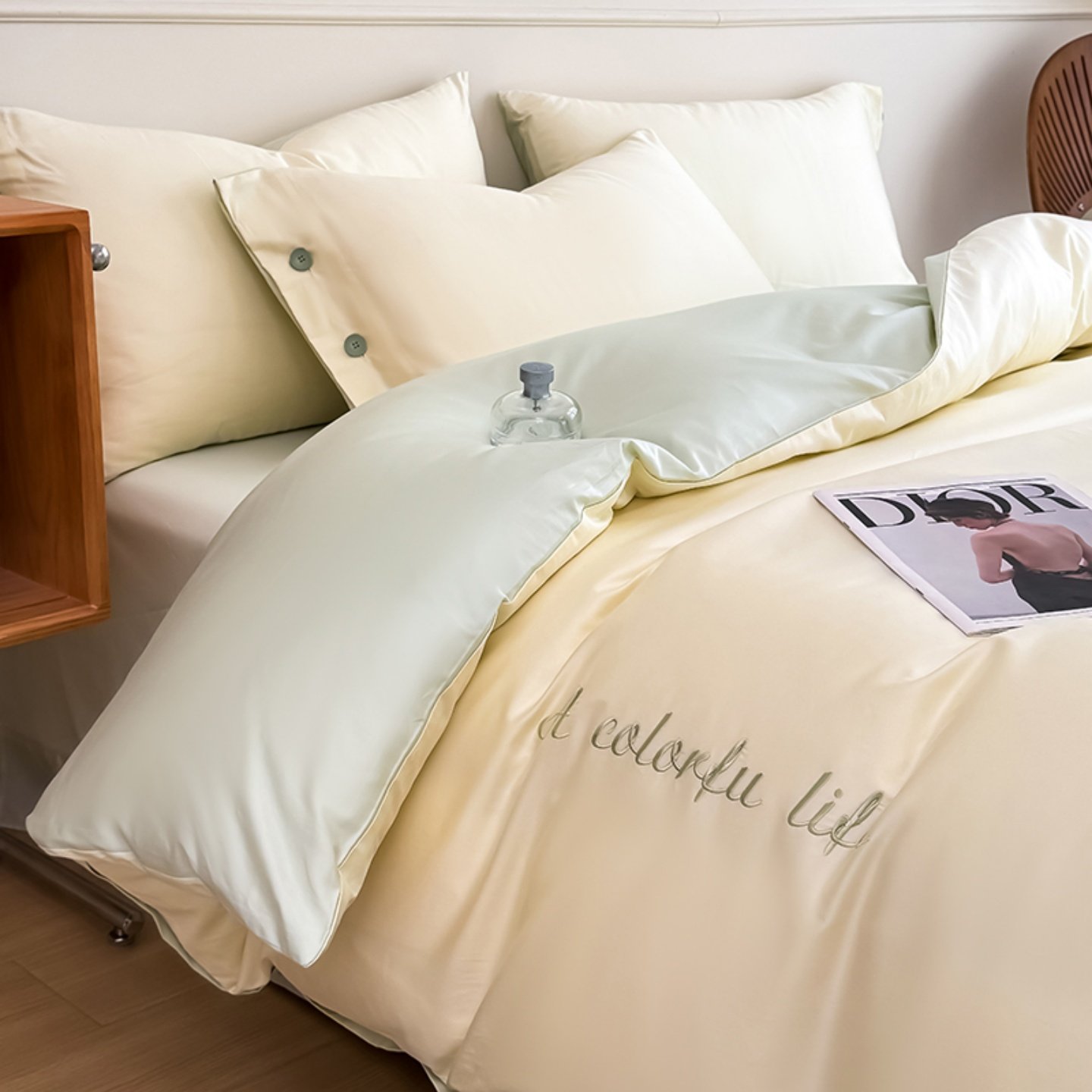 简约A类100支新疆长绒棉全棉四件套纯棉床单床笠被套轻奢床上用品,床上用品,床品套件/四件套/多件套,淘宝优惠券,粉丝福利购,淘宝优惠卷