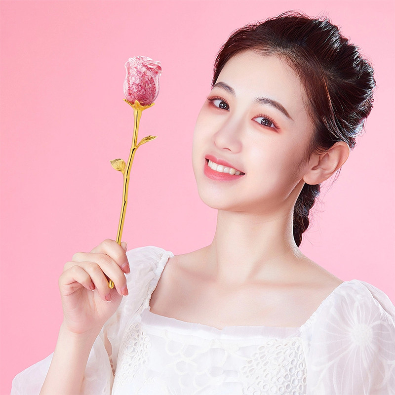 南昌印钞碎钞幸福玫瑰花礼盒摆件520情人节生日送女友老婆礼物
