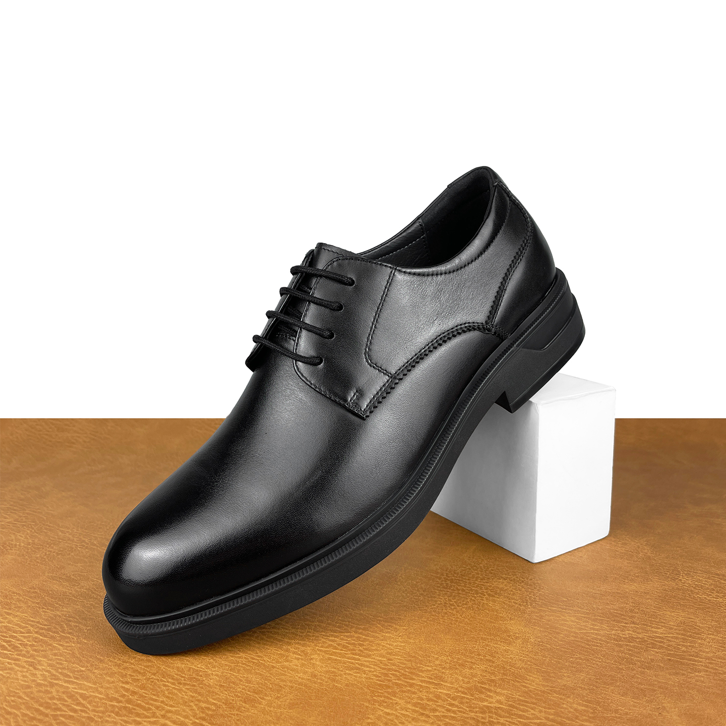 2025新款商务正装皮鞋男士真皮