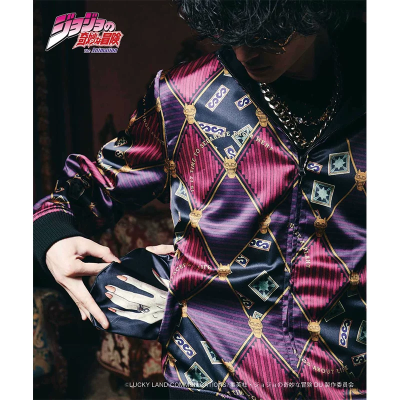 Японский Jojo Immortal Diamond Series Killer Queen Ji Liangji Shadow Killer Queen двусторонняя куртка