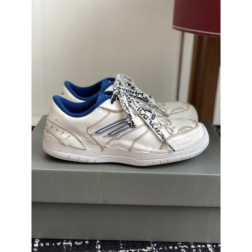 25新款真皮厚底小白鞋男女增高复古做旧板鞋男女同款