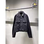 男女同款 天花板 25新款 褶皱反光牛仔衣