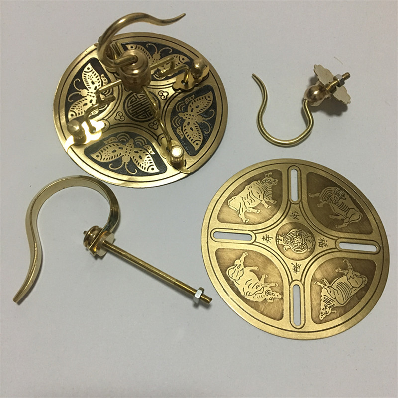 特价全黄铜 蝈蝈笼 蛐蛐笼 小型笼 笼钩子 大号小号 小鸟笼配件