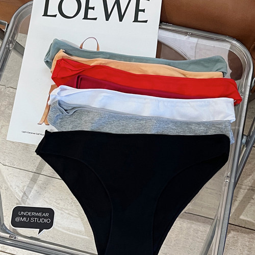 欧码纯棉半包臀三角裤运动女内裤