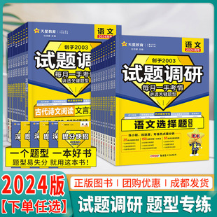 2024新版试题调研题型专练高考语文数学英语物理化学生物政治历史地理理综文综选择题填空题工艺流程读后续写解答计算实验专项训练