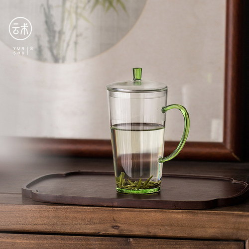 日式星空手工耐热玻璃绿茶杯