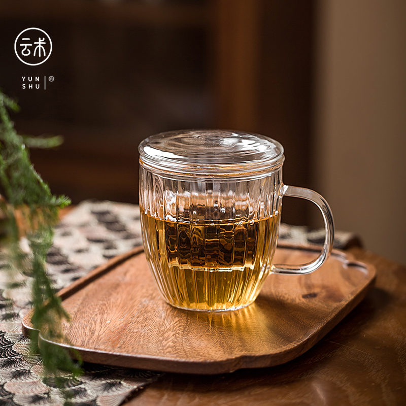 手工耐热玻璃玻璃办公杯