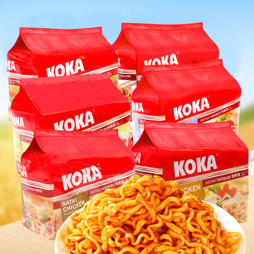 koka新加坡连包425g快熟面