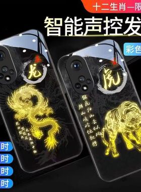 十二生肖中国风适用华为mate706050pro来电发光手机壳p70605040本命年mate40高端nova131211987荣耀20090蛇