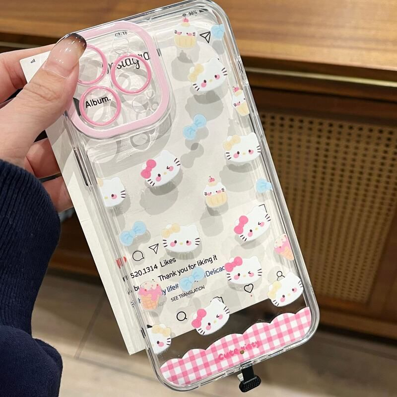可爱猫咪来电闪发光适用iPhone17promax手机壳声控创意苹果16plus防摔15科技感14超火13可爱12xs11透明亚克力图片
