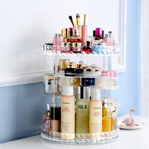 家用透明亚克力化妆品收纳盒