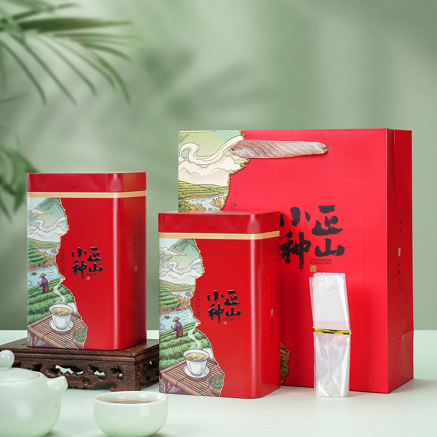 红茶盒空罐半斤装茶罐盒子茶叶罐新款茶叶罐绿茶茶叶储存罐图片