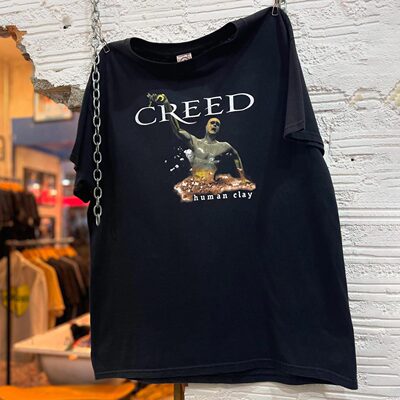 CreedHumanClay复古纯棉T恤男
