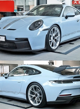 适用于保时捷911车贴拉花992 Carrera turbo改装饰机盖侧裙边贴纸
