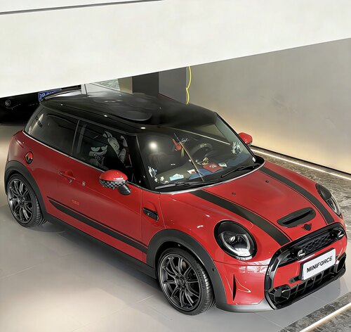 适用于宝马迷你MINI车贴拉花电动COOPER E SE改装机盖侧裙贴纸花