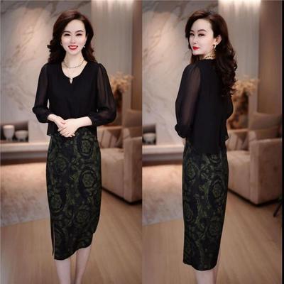 连衣裙2025新款今年流行爆款早秋时尚气质收腰显瘦长袖百搭中长款