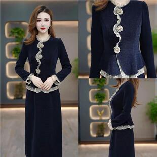 连衣裙2026新款今年流行爆款冬季显瘦气质时尚减龄修身收腰打底裙