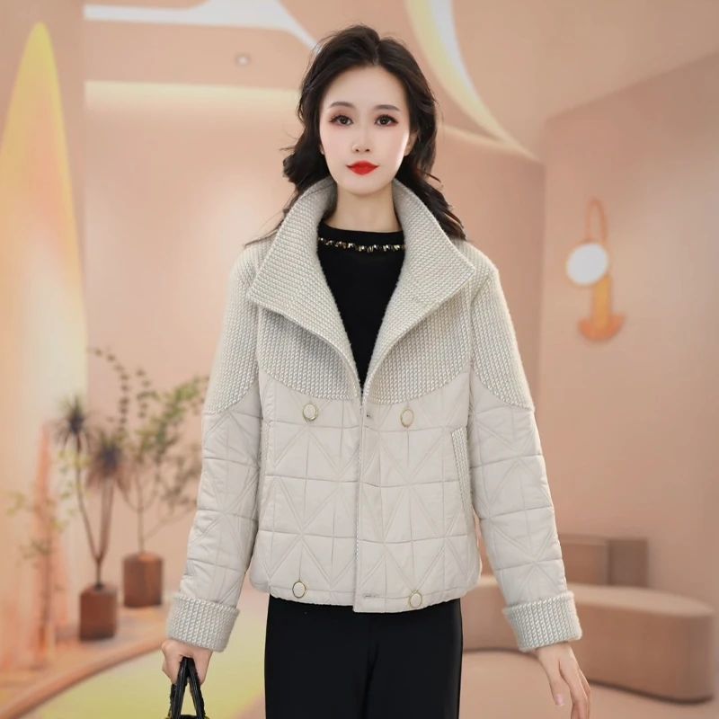 2025新款今年流行爆款冬季气质洋气设计显瘦百搭短款女士棉服外套