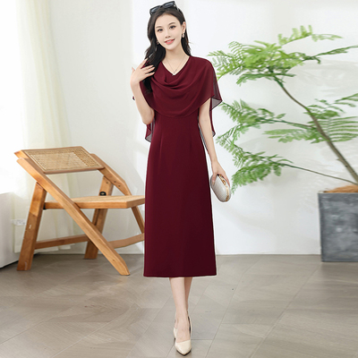 喜婆婆婚宴装2025新款轻奢高级感妈妈结婚礼服气质高端旗袍洋装