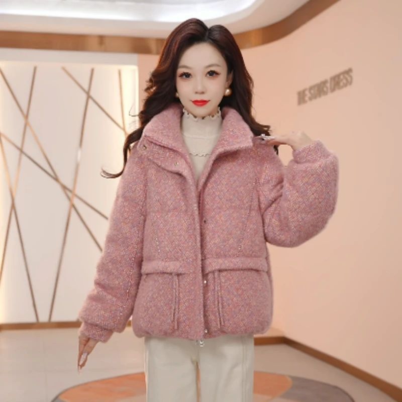 2025新款今年流行爆款冬季白鸭绒羽绒服百搭休闲保暖外套女冬款