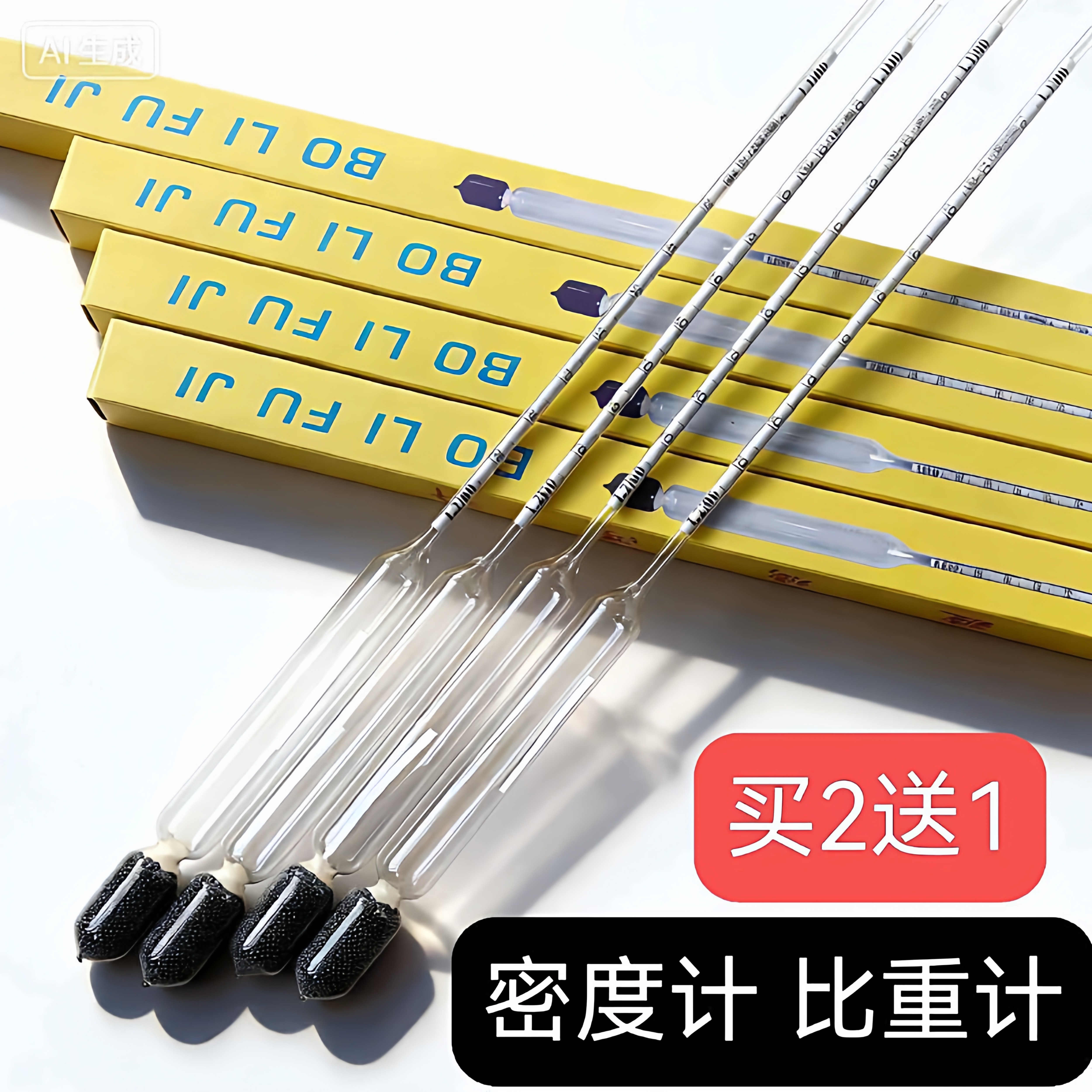 比重计密度计高精度液体盐度计玻璃水泥浆石硫合剂熬制稀释婆美式