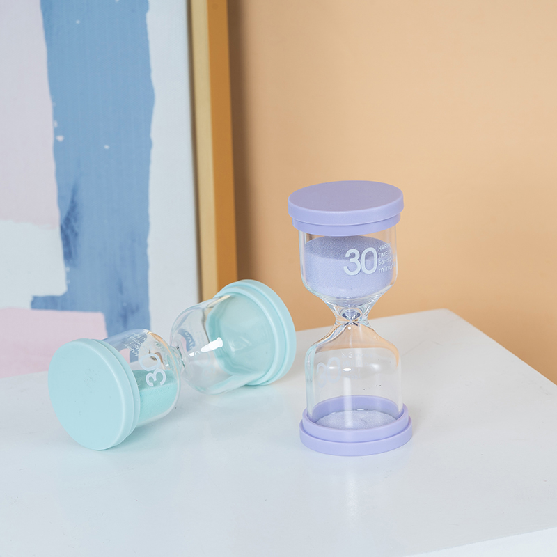 儿童刷牙沙漏计时器1/3/10/30/45/60分钟时间防摔创意摆件精品