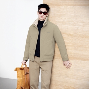 2025新款青年男脱卸和面立领羽绒服旧翻新改造改款非九半成品外壳