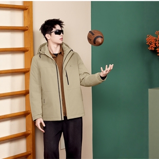 2025新款 休闲脱卸派克羽绒服旧翻新改造定做改非九半成品衣壳 男士