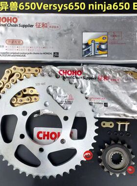 适用川崎异兽Versys650 z650 ninja650牙盘静音链轮征和油封链条