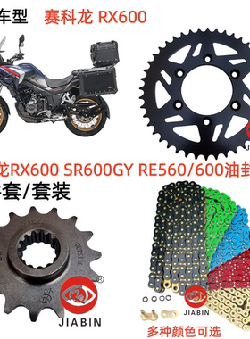 适用于宗申赛科龙RX600 SR600GY RE560/600链轮牙盘彩色油封套链