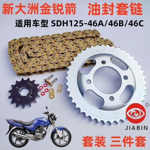 新大洲金锐箭套链三件套油封链条