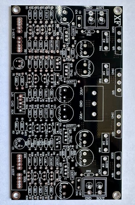 东 芝发烧对管全对称分立元件2.0功放板100W+100W PCB
