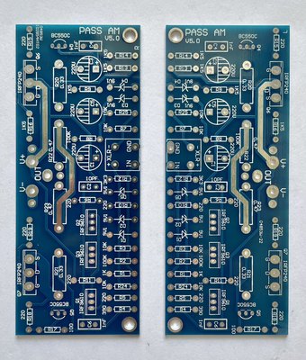 Pass AM 功放板 单端甲类 镜像板 胆味暖声 PCB 空板 一对价