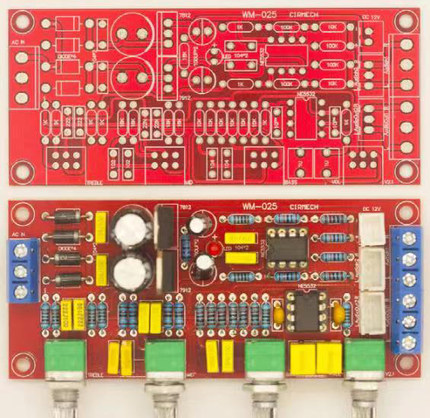 HIFI发烧级 音调板NE5532前级板 功放前置板 散件 套件 成品板