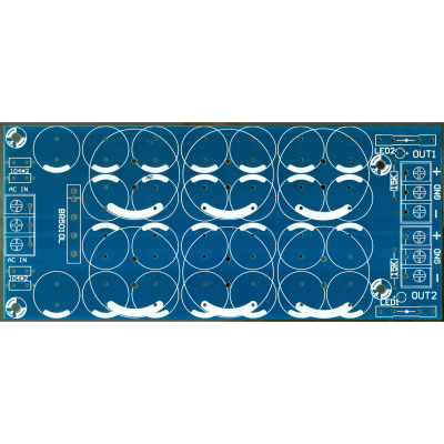 整流滤波高档并联保险管pcb空板