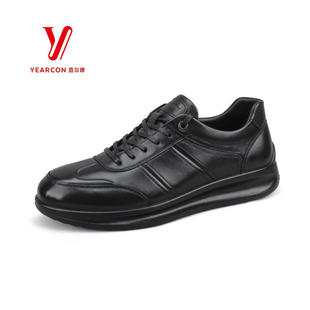 百搭真皮系带休闲皮鞋 意尔康2025秋季 时尚 男鞋 S534AE53695Q 新款