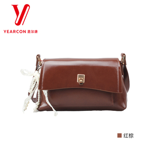 意尔康包包女2025新款秋季百搭通勤包时尚小方包单肩斜挎55Y25201