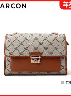 意尔康女包2025秋季新款时尚百搭单肩斜挎包感手提包55Y28489