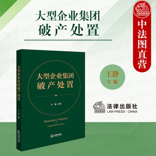 法律出版 中法圖正版 大型企業集團破產處置 王靜 預重整實質合破產企業融資破產信托破產衍生案件處置破產企業信用修復司法實務 社