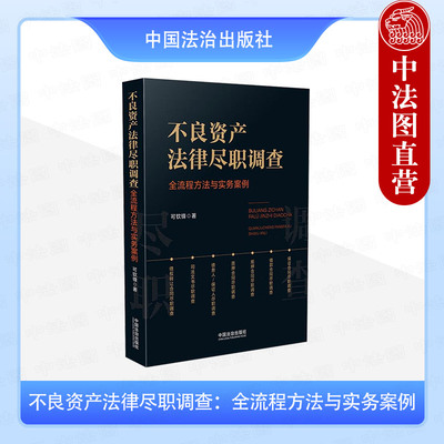 正版 不良资产法律尽职调查 全流程方法与实务案例 可钦锋 尽职调查定义原则方法流程 借款合同 保证合同 司法文书尽职调查 法治
