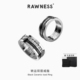 RAWNESS 莫桑石转运戒指男痞帅风轻奢高级感钛钢指环 情侣对戒