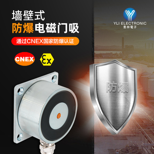EX墙壁式 611 电磁门吸150kg吸力防水防爆门禁 意林防爆门吸YD YLI