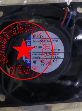 TYP 614JH DC24V 320mA 7.7W 原装正品德国进口 6032进口风扇