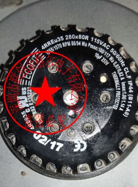 4RREU35 280*80R(B11-A8) 115VAC100/117W原装ECOFIT进口离心风机