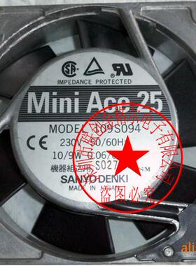109S094 109S494 230V 10/9W原装日本SANYO三洋 92*92*25进口风扇