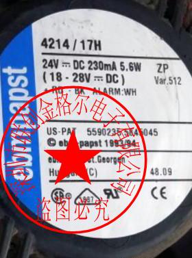 4214/17H 24V 230MA 5.6W原装正品德国进口 12CM设备轴流风扇